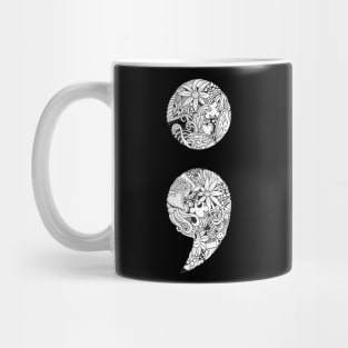 Semi-Colon Suicide Prevention T-Shirt Mug